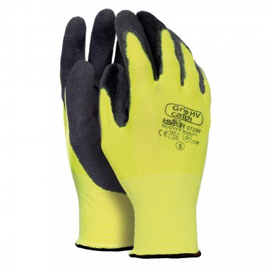 GUANTE NYLON/LATEX AMARILLO FLUOR T10