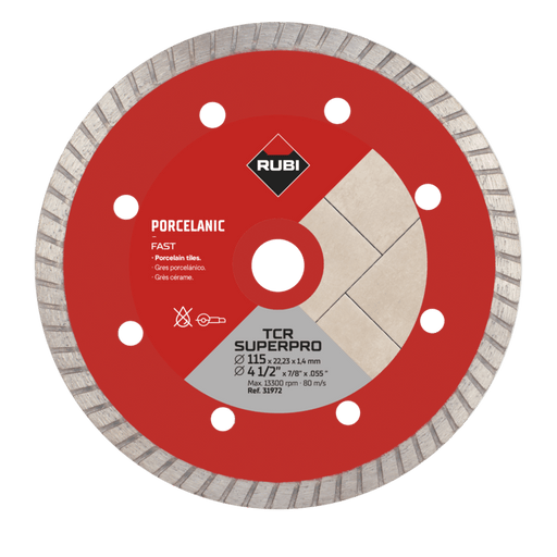 DISCO DIAM PORC TURBO TCR 115 SUPERPRO