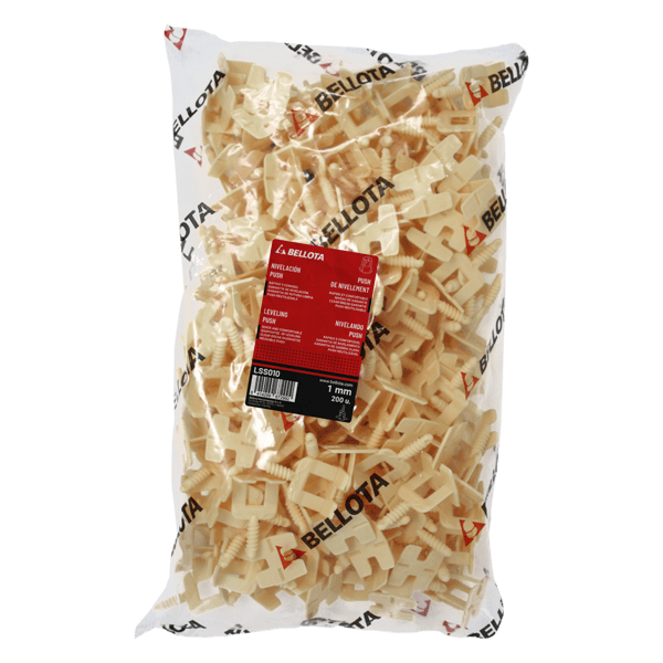 Calzo rosca 1 mm 200 Uds. sistema de nivelación PUSH & LEVEL Bellota
