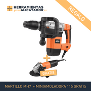 OFERTA martillo aeg MH7 con miniamoladora ws8 gratis