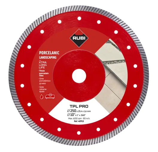 Disco Diamante Gres Porcelánico Turbo TPL Pro 250