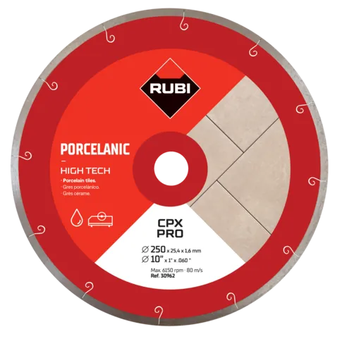 Disco Diamante Gres Porcelánico J-Slot CPX 250mm