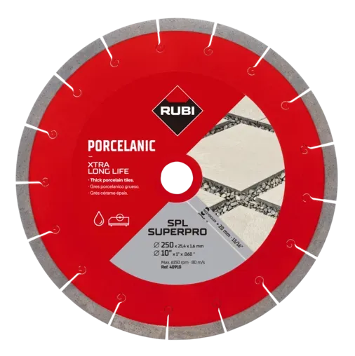 Disco diamante gres porcelánico J-SLOT - SPL SUPERPRO 250 REF 40910