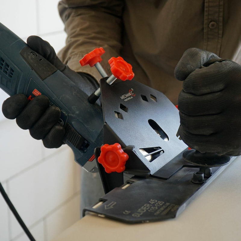 Dispositivo para amoladora Slider 45 - Accesorio para corte en ángulo 45°