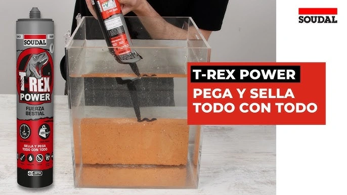 T-rex power soudal adhesivo y sellador en herramientas para alicatador