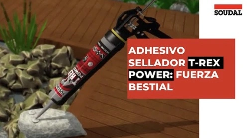 T-rex power soudal adhesivo y sellador en herramientas para alicatador