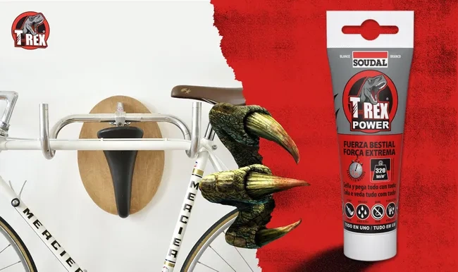 T-rex power soudal adhesivo y sellador en herramientas para alicatador