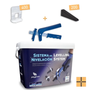 KIT SISTEMA NIVELACION PEYGRAN CALZOS CUÑAS Y TENAZAS