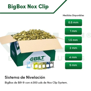 bigbox nox clip sistema de nivelacion bilt