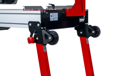 La DX-350 N LASER&LEVEL es una mesa cortadora eléctrica de cabezal móvil, equipada con efecto tronzadora