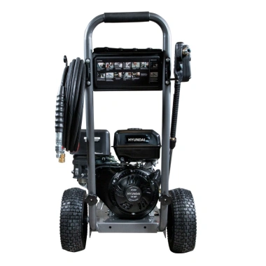 Hidrolavadora de gasolina potente hyw4000p de hyundai para limpieza profesional