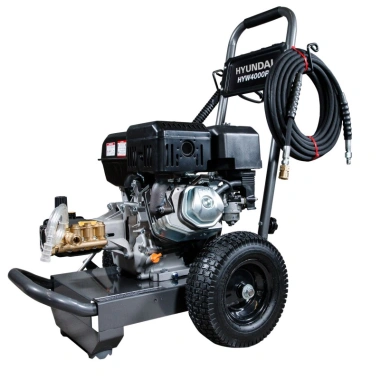 Hidrolavadora de gasolina potente hyw4000p de hyundai para limpieza profesional